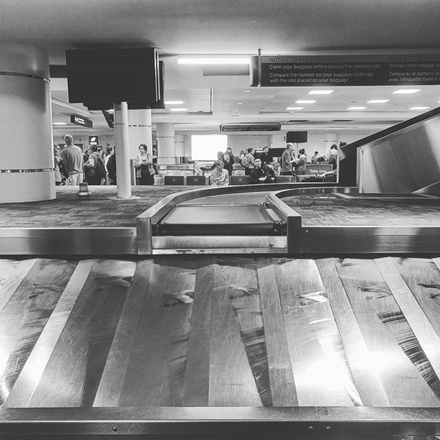 On the road again. #yyz . . #airport #Toronto #videoproduction #ontheroadagain #travel #alwaysonthego #blackandwhite #waiting